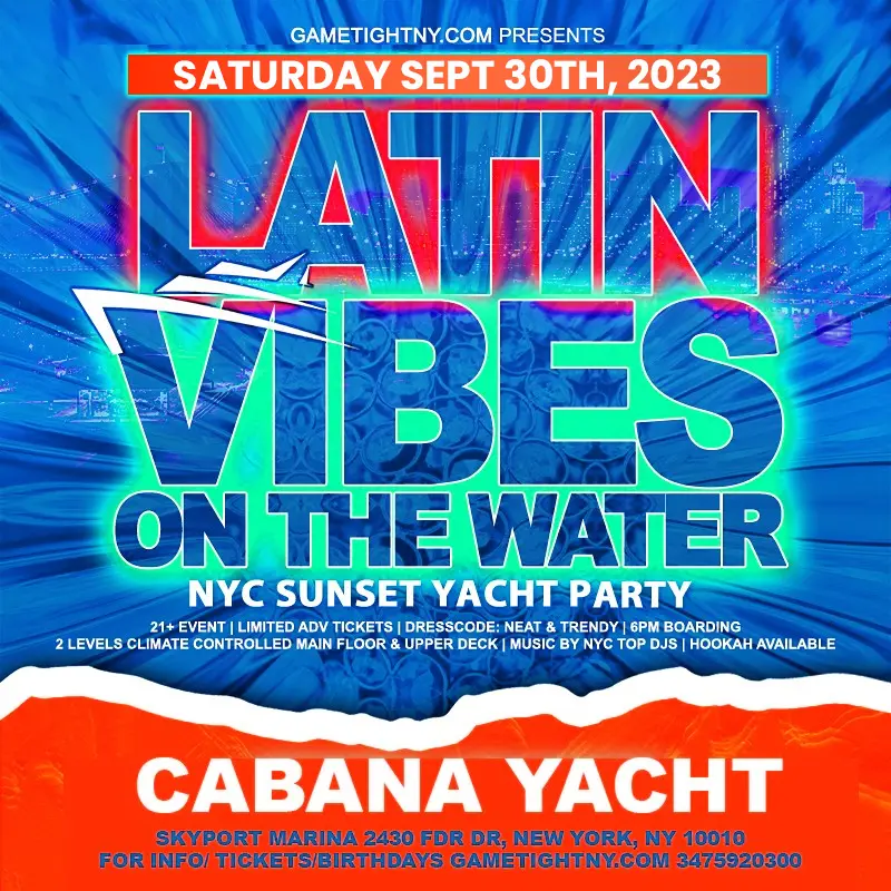 LATIN VIBES ON THE WATER PARTY CRUISE